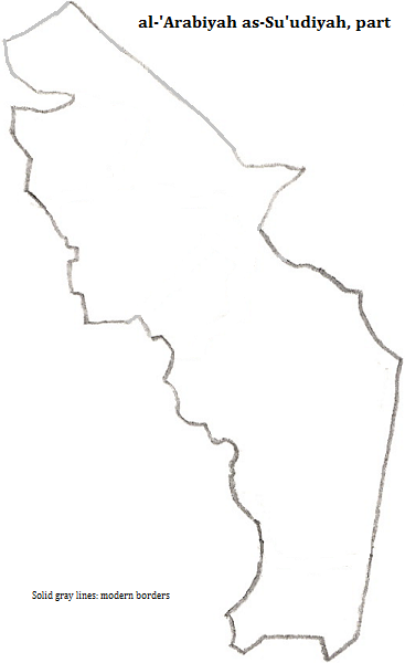 outline map of central al-'Arabīyah as-Su'ūdīyah (Saudi Arabia)
