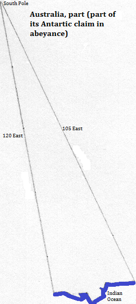 map of the central eastern part of the Australian Antarctic Territory