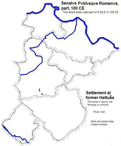map showing part of Senatvs Pvblvsqve Romanvs, 100 CE