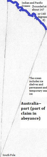 map of the easternmost part of the Australian Antarctic Territory