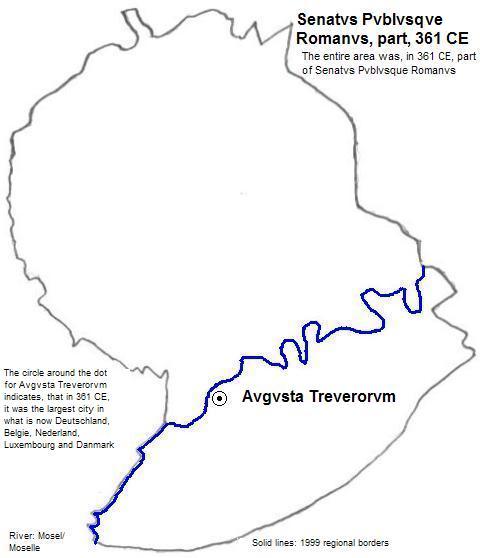 map showing part of Senatvs Pvblvsque Romanvs, 361 CE